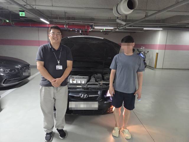 김해 삼계동에서 승용 차량 중고차 수출 매입을 진행한 빈이아빠 현장 사진